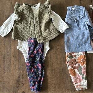 Baby Girl 6month Carter’s Outfit Bundle